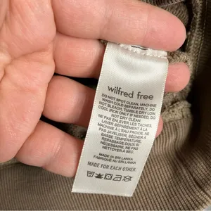 Wilfred free Aritzia Terry puffed sleeve sweatshirt organic‎ cotton size XXS thumbnail 7