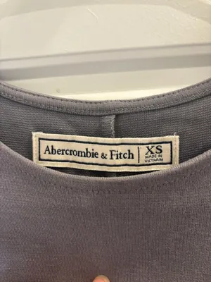 Abercrombie & Fitch Gray Pocket T-Shirt Dress XS Soft Casual Mini thumbnail 2