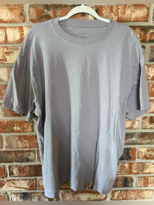 Abercrombie & Fitch Gray Short Sleeve Boyfriend Crew Tee thumbnail 1