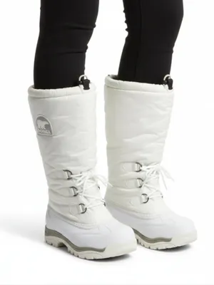 SOREL Snowlion Insulated Knee High Winter Boots Sz 9 White Cozy Stylish Durable thumbnail 1