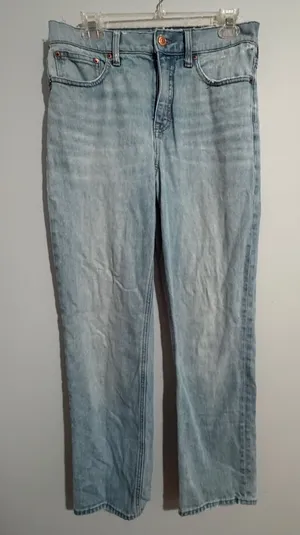 J. Crew 90’s Retro Straight Leg Light Wash Jeans- 28T thumbnail 1