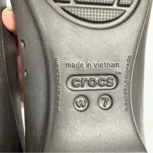 Crocs Gianna Chain Link Ballet Flats‎ Women’s Slip On Shoes Size 7 Brown thumbnail 6