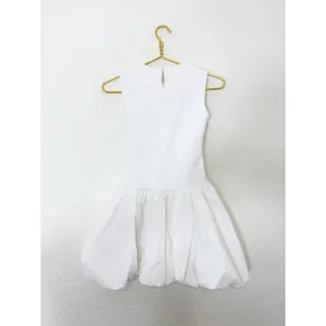 NWT Zara White Bubble Dress Size Small Sleeveless Stretch Drop Waist 4424/151 thumbnail 12