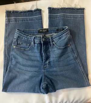 Judy Blue Wide Crop High-Rise Jeans thumbnail 1