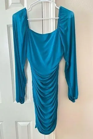 Fashion Long Sleeve Mesh Dress thumbnail 2