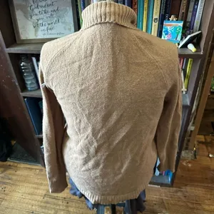 J Crew camel cowl neck alpaca wool blend XS pullover sweater Tan thumbnail 2