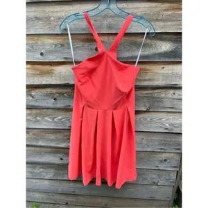 Minuet size Medium strappy fit n flare coral lined sundress thumbnail 6