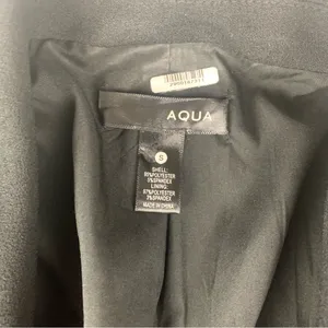 Aqua size small Black Blazer suit jacket women's Gold Buttons business professio thumbnail 3