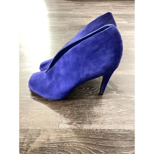 Elegant‎ Royal Blue Suede Peep-Toe High Heel Pumps Stilettos Evening Shoes S-39 thumbnail 4