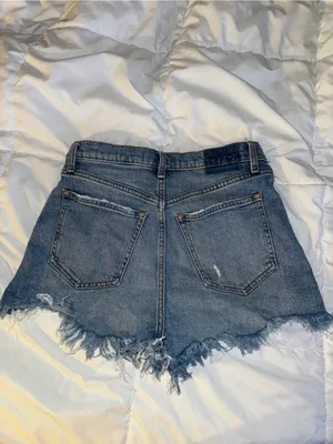 Abercrombie & Fitch The Cutoff Shorts High Rise Curve Love Jean Short Women's 26 thumbnail 3