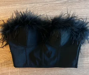 Superdown Revolve Fur Trim Corset thumbnail 1