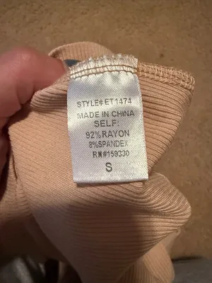 Heyson Criss Cross Halter Top Tan thumbnail 4