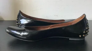 Alexander McQueen Patent Spiked Ballet Flats thumbnail 7