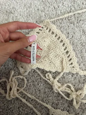White Fox Boutique Crochet Bikini set thumbnail 5