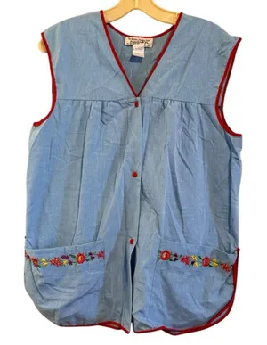 Vintage Vermont Country Store Embroidered Snap Top thumbnail 1