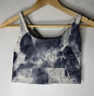 Lululemon Free To Be Serene Bra HN LL Diamond Dye Graphite Grey Size 6 thumbnail 1