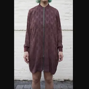 Religion We Live in Black burgundy textured Spirit Tunic jacket thumbnail 3