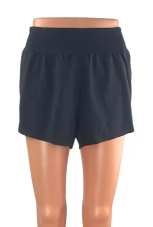 Crzyoga Women's Black High Rise Workout Running Gym Athletic Mini Short Size S thumbnail 1