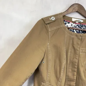 Boden Military Utility‎ Jacket Womens Size 6 Cotton Blend Indie Heritage Neutral thumbnail 5