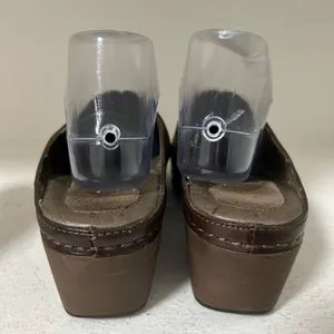 Dansko Dark Brown Leather Mules thumbnail 4