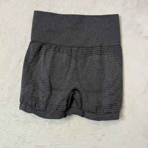 Gymshark Vital Seamless Shorts Womens XS Gray Black Workout High Waisted thumbnail 2