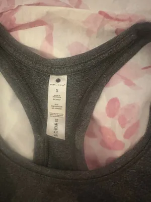 Yogalicious Tank Top Size S Gray Athletic Racerback thumbnail 3