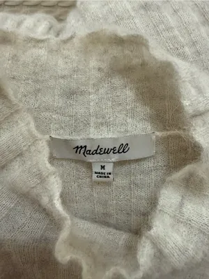 Madewell Alpaca- blend Ribbed Mock Neck Sweater thumbnail 4