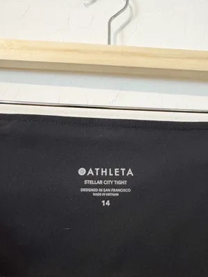 Athleta Stellar City Tight Size 14 Black High Rise Leggings Pilates‎ Sporty Chic thumbnail 8