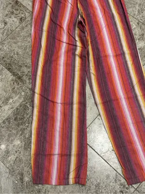Y2K PINK Victoria’s Secret Pajama Pants Womens Striped Cotton Blend Drawstring S thumbnail 10