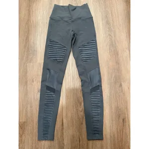 ALO Yoga Moto High Waist Leggings XS‎ Gray Athletic Workout Gym Activewear thumbnail 3