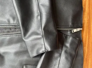 Black Faux Leather Jacket thumbnail 5
