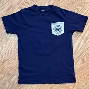 Knights Apparel Penn State Navy Blue Tee with Logo Pocket Size M thumbnail 1