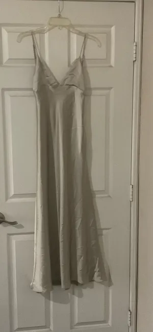 NWIT Zara satin maxi dress size small tts length approx 52” thumbnail 1