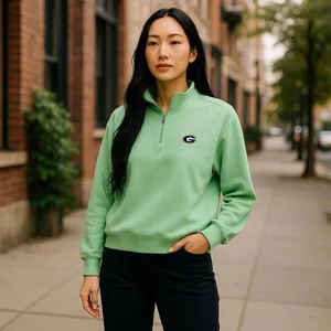 Greg Norman Green Packers Pullover Top Size M thumbnail 2