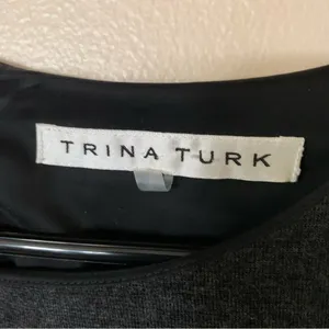 Trina Turk Grey Fitted Ruched Knee Length Sheath Classic Dress Size 6 thumbnail 9