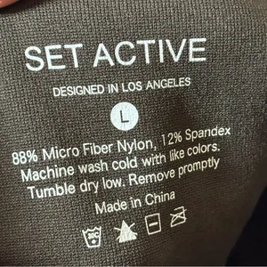 Set Active leggings. Size Large. Black. Excellent condition. thumbnail 6