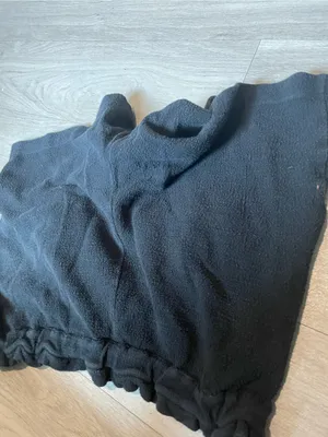 Madewell Black High-Waist Button Terry Shorts thumbnail 3