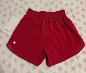 Lululemon hotty hot shorts pink dragonfruit size 2 New with tag thumbnail 2