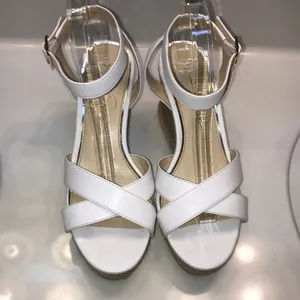 Jessica Simpson Women’s Mallika White Crossover Open Toe Espadrille Wedges thumbnail 2