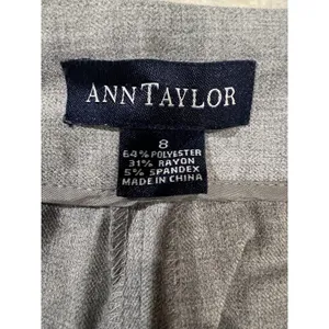 Ann Taylor Dress Pants Womens Straight Gray Trousers Slacks Business Size 8 thumbnail 5