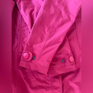 L.L. Bean Women's Vibrant Red Trench Coat thumbnail 8