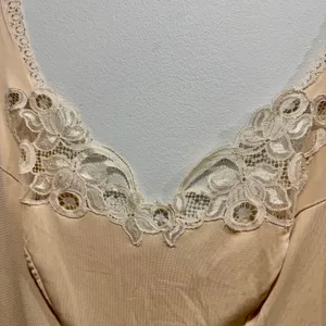 Vintage Perma-Lift Satin Lace Camisole Champagne Medium thumbnail 3