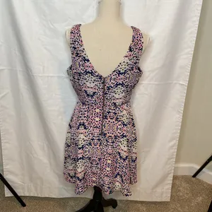 37 NWT One clothing Kaleidoscope dress JUNIOR large Feminine Preppy Scandi Girl thumbnail 3