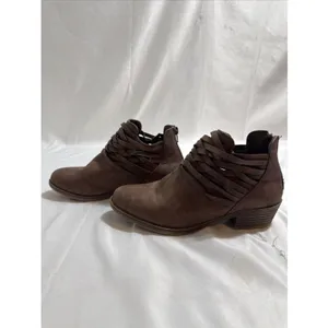 The North Face XJL Ankle Boots Brown Women’s US 7M Leather Zip Up 1.5” Heel thumbnail 3