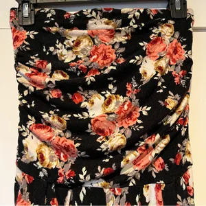 FLORAL AMERICAN DREAM" SLTRAPLESS JUMPSUIT xs w/pockets one piece thumbnail 2