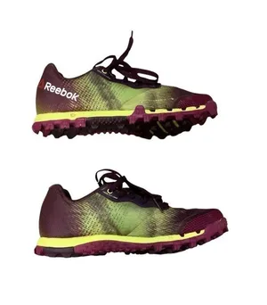 REEBOK All Terrain 2.0 Purple and Yellow Running Shoes size 5 thumbnail 1