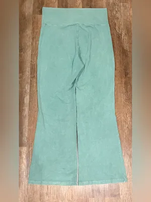 Kids Aqua Green Stretch Leggings thumbnail 4