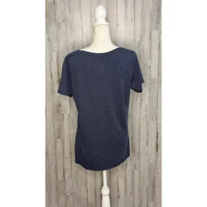 Nike West Virginia Mountaineers‎ Women's V-Neck T-Shirt Blue XL thumbnail 3