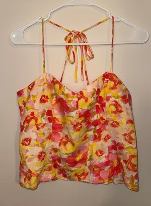 Old Navy Floral Tank Top thumbnail 1