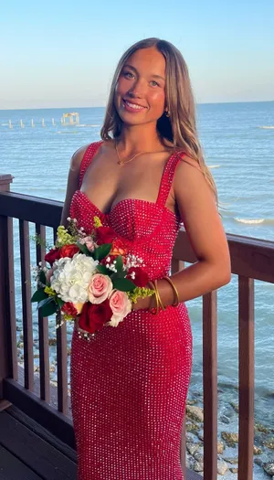 Red Embellished Oh Polly Dress Maxi thumbnail 1